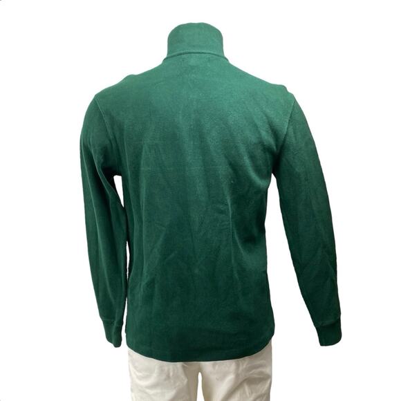 Polo by Ralph Lauren Men's Green Long Sleeve Turtleneck 1/4 Zip Sweater Top Sz S - Picture 3 of 4